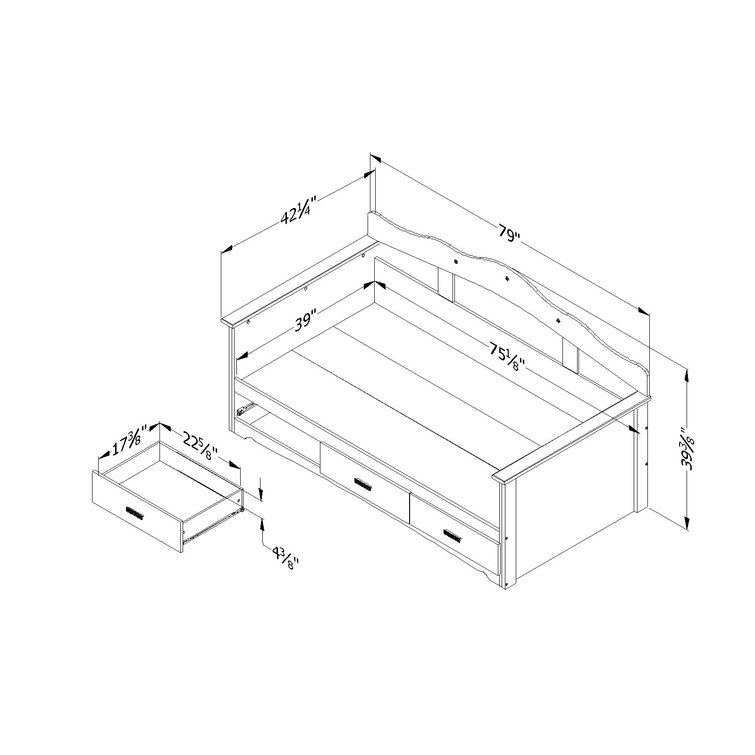 Tiara deals twin daybed